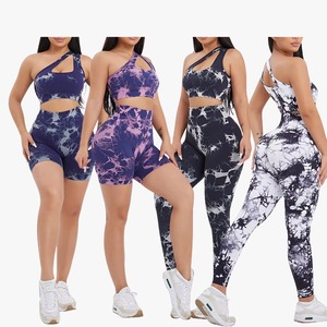 Conjunto de Yoga de 2 Piezas para Mujer, Personalizado, de Alta Calidad, Sujetador Deportivo Ajustable y Transpirable, Leggings de Cintura Media, Ropa Deportiva - Product Image 1