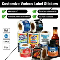 Étiquettes personnalisées pour flacons de peptides cosmétiques de 5 à 30 ml, autocollants en vinyle imperméables et résistants aux déchirures avec impression de logo en feuille d'or, forme ovale