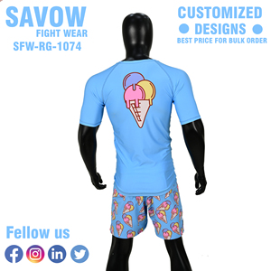 Nuevo Conjunto de Rashguard y Pantalones Cortos para Hombre, Corte Ajustado, Secado Rápido, con Logotipo Frontal, para MMA, Jiu Jitsu y Grappling - Product Image 6