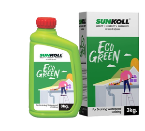 Eco Green Draining Waterproof Coating For Roof Gutter Drainage Three KG Liquid Waterproofing Membrane Structural <b>Sealer</b> - Product Image 1