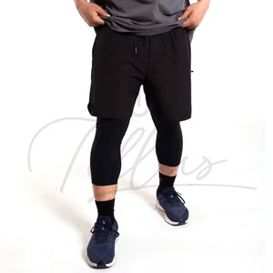 Nuevos Pantalones Cortos Deportivos Awrah de Color Sólido con Marca Personalizada a Bajo Precio, Pantalones Cortos Awrah Transpirables para Hombre, Nuevo Estilo - Product Image 6