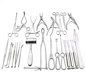 Juego de Instrumentos Quirúrgicos Ortopédicos Premium de 25 Piezas, Kit de Cirugía Ósea de Acero Inoxidable de Grado Quirúrgico, Artroscopio Manual, Aprobado por la CE, para Hospital - Product Image 3