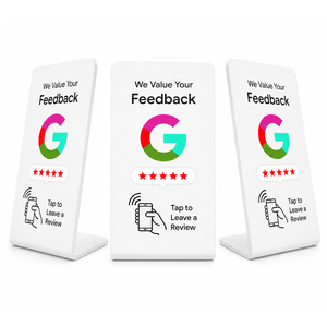 แท่นวางรีวิวอะคริลิคแบบกำหนดเองพร้อม NFC สำหรับแสดงรีวิว Google Business ป้ายแสดงผลตอบรับลูกค้าแบบไร้สัมผัสสำหรับใช้งานเชิงพาณิชย์ - Product Image 2