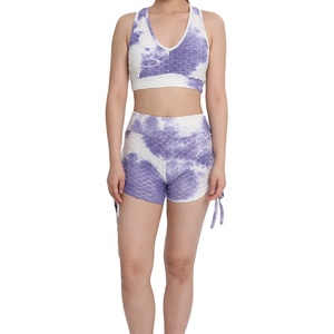 Soutien-gorge imprimé par sublimation pour femmes, design spécialement, ensemble de sport de yoga, dos croisé pour dames - Product Image 1