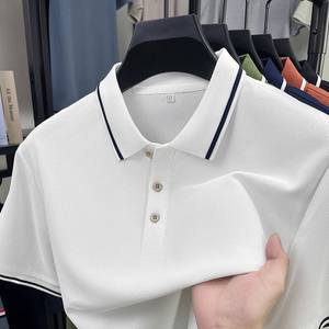 Polo brodé de haute qualité pour homme, respirant, en maille, personnalisable - Product Image 2