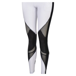 Pantalons de yoga ajustés à taille haute en tricot personnalisés, leggings sans couture en spandex de haute qualité, leggings de yoga pour femmes - Product Image 1
