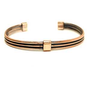 Oxidized <b>Copper</b> Wire Wrapped Bangle: Unisex Cuff <b>Bracelet</b> Style Solid <b>Copper</b> Cuff <b>Bracelet</b> Vintage Star Design Premium Quality - Product Image 1