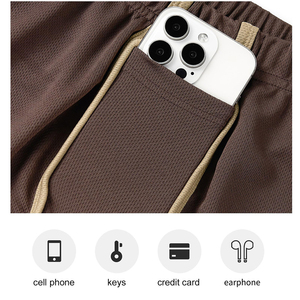 Pantalones cortos de baloncesto para hombre, ropa deportiva de malla, pantalones cortos de entrenamiento transpirables, cintura elástica, pantalones cortos deportivos para gimnasio - Product Image 4