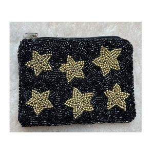 Monedero con Cuentas y Diseño de Estrellas, con Cierre de Cremallera, Bolsa Bordada a Mano para Llaves, Dinero, Tarjetas y Maquillaje, Bolsa de Regalo Multiusos - Product Image 5