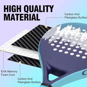 Nouvelle Raquette de Beach Tennis Professionnelle en Carbone Souple – Fabrication Personnalisée – Raquette Entièrement en Carbone à Face Souple pour Badminton - Product Image 4