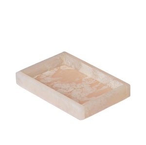 Hot selling rectangular resin tray multipurpose organizer tray decorative storage tray modern home decor display tray new looks - Product Image 1