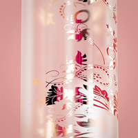 INNORHINO Bouteille de rouleau de parfum en verre rechargeable avec bouchon en cristal pour huiles essentielles | Roll On or rose 10ml
