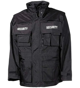 Chaqueta de Patrulla para Bicicleta con Mangas Desmontables Impermeables de Alta Calidad al por Mayor, Forro Extraíble, Uniforme de Guardia de Seguridad de Dos Tonos para Invierno - Product Image 3