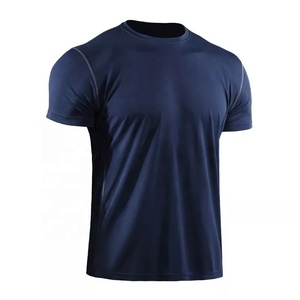T-shirts pour hommes en polyester/coton, col rond, manches courtes, coupe classique, décontracté chic, anti-rétrécissement, vente en gros directe usine - Product Image 2