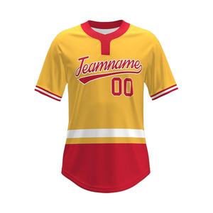Maillot de baseball personnalisé, chemises hip-hop brodées/imprimées, uniforme sportif pour hommes/femmes/jeunes/enfants d'âge préscolaire - Product Image 1