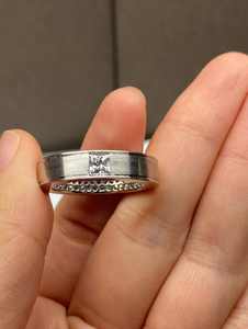 แหวนเงินแท้ 925 สำหรับผู้ชาย/ยูนิเซ็กซ์  แบบปรับแต่งได้ สำหรับแร็ปเปอร์ฮิปฮอป  ประดับเพชรโมอิสซาไนต์ทรงกลม  ขอบโรสโกลด์ - Product Image 3