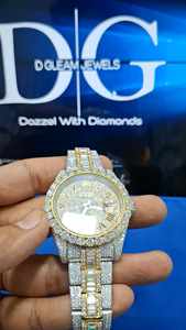 Reloj de Lujo para Hombre, de Acero Inoxidable, Estilo Hip Hop, Brillante, 20 mm, Edición Limitada, Resistente al Agua 3BAR, Cristal VVS, Moissanita, Cuarzo - Product Image 5