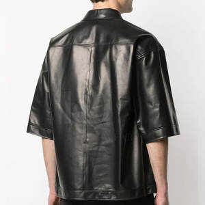 Chemises en cuir souple de qualité supérieure pour hommes, design léger, coupe confortable, parfaites pour le bureau et les occasions décontractées - Product Image 2