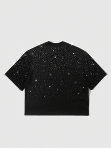 เสื้อยืดผู้ชายประดับเพชร ดีไซน์ใหม่ คุณภาพเยี่ยม ขายดีที่สุด ขายส่ง เสื้อยืดผู้ชายประดับเพชร รุ่นใหม่ล่าสุด - Product Image 2