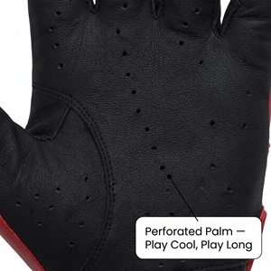 Gants de frappeur absorbant les chocs, antidérapants, en cuir synthétique, avec logo personnalisé, fabricant de gants de frappeur de baseball - Product Image 5