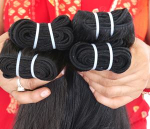 Paquete vietnamita 100% cutícula alineada venta al por mayor Color Natural cabello negro mujeres máquina de tejer doble trama extensiones de cabello humano - Product Image 4