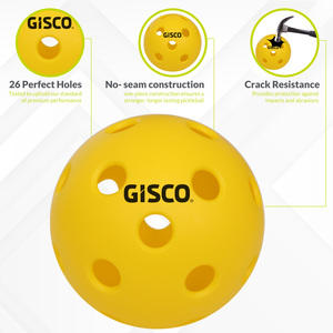 Ballon de Pickleball 26 trous, écologique, sûr, confortable, léger, en plastique, pour l'extérieur, l'école, le jeu, le sport, résistant aux fissures - Product Image 6