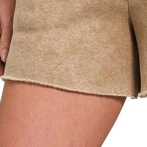 Shorts Premium para Mujer, Lavados al Ácido, de Algodón Grueso, Estilo Urbano, Diseño Casual de Verano, con Logotipo Personalizado, Venta al Por Mayor - Product Image 6