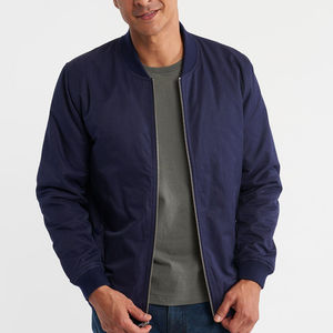 Chaqueta Bomber Casual de Invierno para Hombre con Logotipo Personalizado, Transpirable, de Alta Calidad, Manga Larga, Estilo Urbano, Cuello Alto con Capucha y Letras Luminosas - Product Image 1