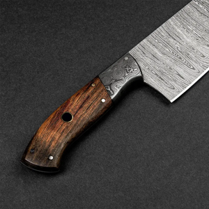 Cuchillo de Chef de Acero de Damasco Hecho a Mano de Alta Calidad, Cuchillo de Cocina Profesional con Mango de Madera, Cuchillería de Chef Personalizada - Product Image 6