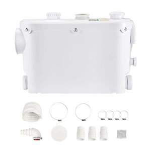 Bomba Maceradora de 500W con Caudal de 29 GPM y Altura de Elevación de 26 Pies/8 m para Eliminación de Aguas Residuales de Inodoros Colgantes, 4 Entradas, Equipos de Tratamiento de Aguas - Product Image 1