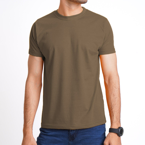 T-shirts pour hommes de qualité supérieure, 100% coton, imprimés sur mesure, anti-rétrécissement, manches courtes, coupe classique, qualité en gros, OEM personnalisé - Product Image 1