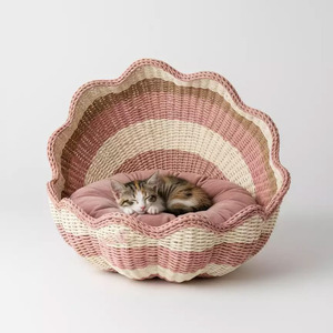 HNH Craft Modern Cotton Pet <b>Cage</b> <b>Cats</b> And Side Table Solid Rattan Frame Breathable IndoorQuadratic Shape Made in VietNam - Product Image 3