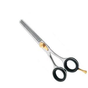 Ciseaux de barbier professionnels en acier inoxydable, lame courbée, pour droitiers, pour coiffeurs professionnels et salons modernes - Product Image 3