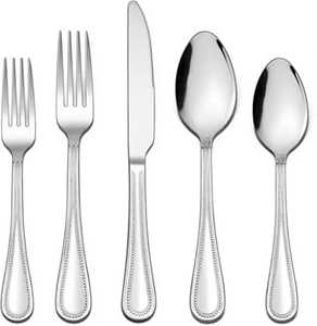 Ensemble de couverts en acier inoxydable, couverts modernes, fourchette, cuillère, couteau, finition miroir, vaisselle de table, ensemble de vaisselle de cuisine - Product Image 4