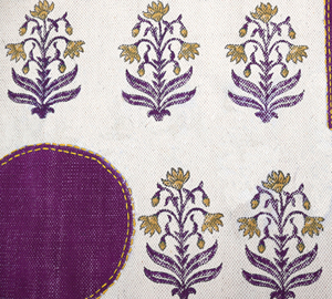 Tapis Kantha en coton fait main 2x4 pieds, antidérapant et écologique, à poils ras, décoration bohème pour la maison - Product Image 5