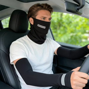Conjunto 2 en 1 de Mascarillas Faciales y Mangas Protectoras para Ciclismo y Deportes de Verano con Protección UV para Hombre, Nuevo Estilo - Product Image 2