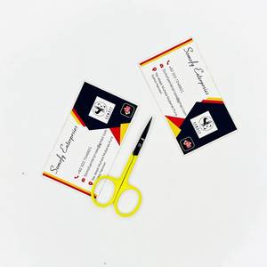 Tijeras de Belleza para Uñas de Marca Privada, Mango con Recubrimiento en Polvo, Acero Inoxidable, Hoja Recta Afilada para Cejas, Pestañas y Manicura - Product Image 5