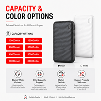 Batterie externe portable de haute qualité 5000 mAh pour téléphone, mini station de charge rapide 5000 mAh pour ordinateur portable