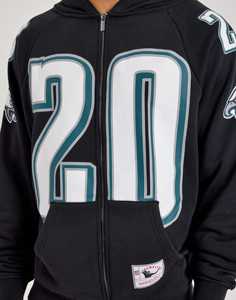 Cut and <b>Sew</b> Oversized Acid Washed 500gsm Heavyweight Distressed Cropped Hoodie - Product Image 4