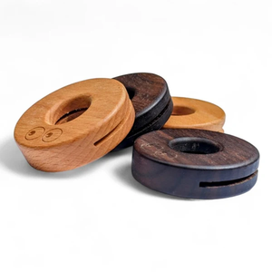Clip de scellage léger et polyvalent en bois pour donuts, promotionnel, emballé pour l'épicerie, en forme de donut, qualité supérieure - Product Image 4