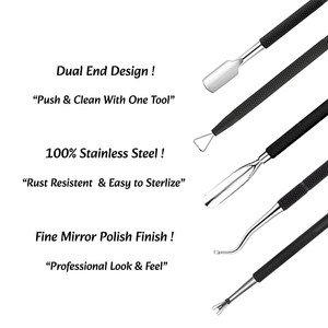 Empujadores de Cutículas y Limpiadores de Uñas, Herramientas Duraderas para Manicura y Pedicura - Product Image 2