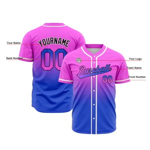 Maillot de baseball personnalisé, sublimation, tenue d'équipe, col en V, logo personnalisé, nom, numéro, fournisseur USA - Product Image 2