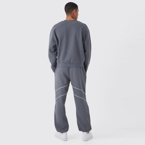 Conjunto Deportivo Informal para Hombre, de Alta Calidad, 100% Algodón, Felpa Ligera y Transpirable, para Entrenamiento y Jogging, a Bajo Precio - Product Image 5