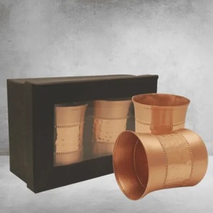 Vaso Térmico de Cobre Martillado, Aislamiento Térmico de 6-12 Horas, Apto para Agua Hirviendo, Ideal para Viajes, en Caja de Regalo, Paquete de 2 - Product Image 2