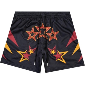 Shorts en maille pour homme personnalisés, respirants, en tissu torsadé, pour le basketball, la gym, design streetwear tendance - Product Image 3
