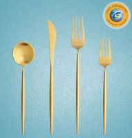 Ensemble de cuillères à café de luxe écologiques plaquées or avec accents géométriques marbrés - Agitateurs en acier inoxydable de qualité supérieure pour espresso et thé