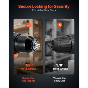 Trapano Avvitatore a Batteria da 1/2 Pollice con Batteria al Litio, Doppia Velocità Variabile, Motore Brushless, Personalizzabile, Supporto OEM, Max 13mm - Product Image 5