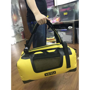 Bolsa de Viaje de Lona Resistente con Múltiples Bolsillos, Bolsa de Equipaje de Gran Capacidad para Fin de Semana, para Hombres y Mujeres, para Viajes Cortos, Color Gris - Product Image 3