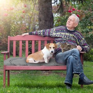 Cuscino Antiscivolo per Panchina da Interno/Esterno con Cinghie, Impermeabile, per Dondolo - 51,18x19,6 Pollici - Product Image 2