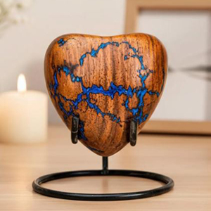 Classic Rosewood Memorial Urn for Human Ashes Decorative Wooden Urn for Home Memorial Display by AYAANS - Product Image 1